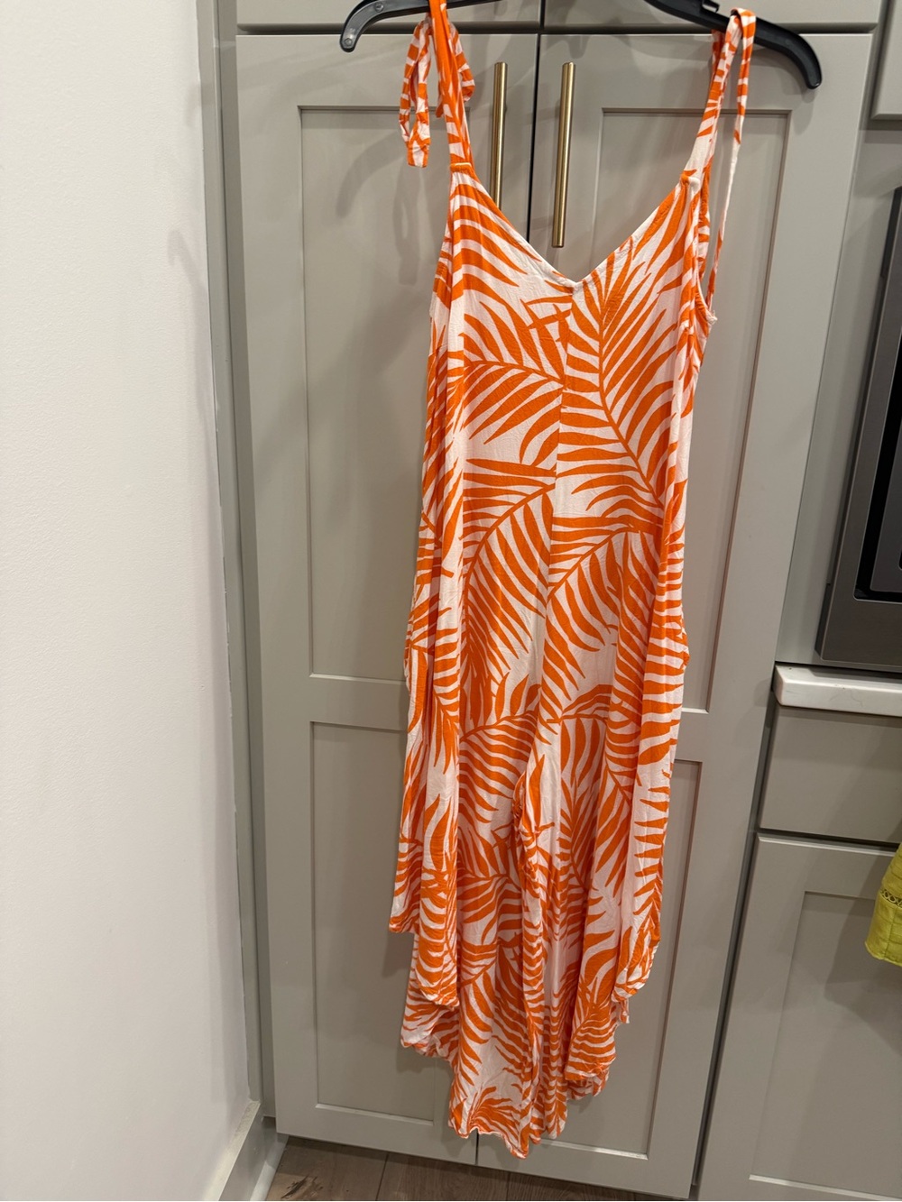Vince Camuto Tropical Print Jumpsuit Small Resort Wide Leg Flowy Boho Gameday